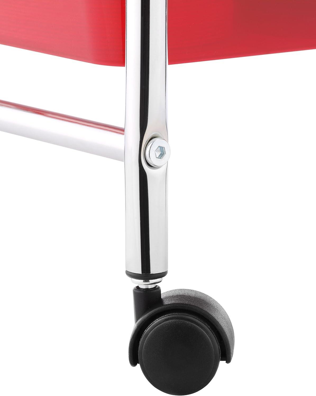 imageWhitmor 10 Drawer Rolling Craft Organizer Cart Chrome 1525x1350x352510 Drawer