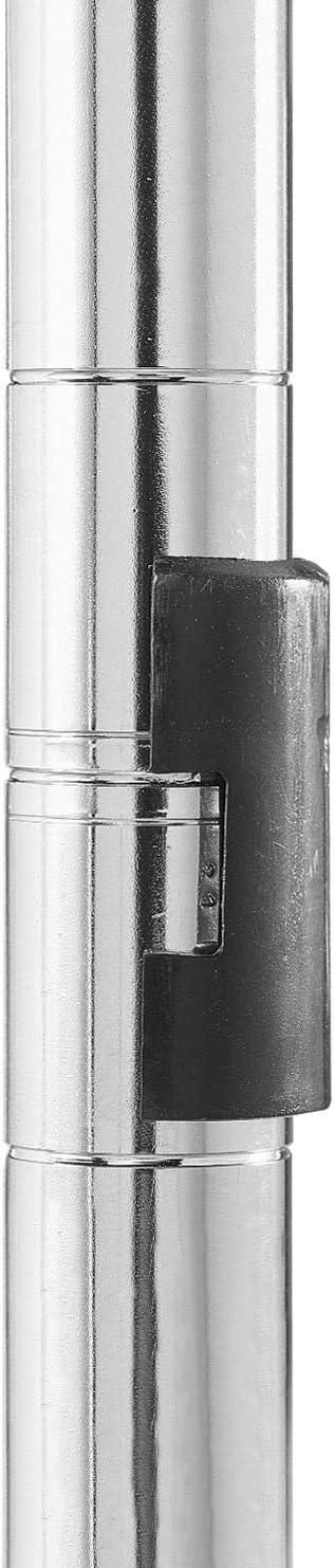 imageWhitmor 3 Tier Shelving Unit Metal Storage Shelves Adjustable Heavy Duty Shelf with Wheels 400 lbs Capacity per Shelf 1200 lbs Total for Home Garage Workshop 23quotL x 13quotW x 30quotH Chrome3TIER 23L x 13W x 30H