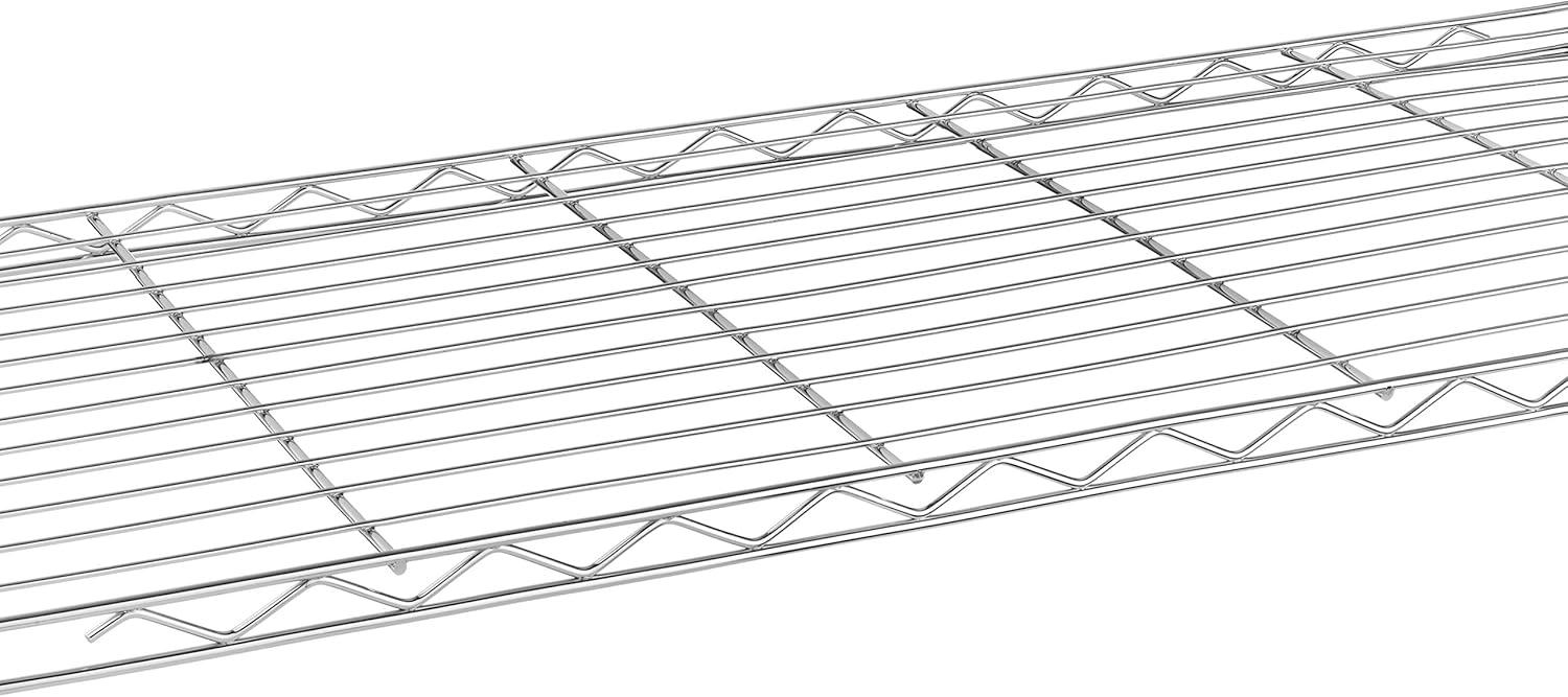 imageWhitmor 3 Tier Shelving Unit Metal Storage Shelves Adjustable Heavy Duty Shelf with Wheels 400 lbs Capacity per Shelf 1200 lbs Total for Home Garage Workshop 23quotL x 13quotW x 30quotH Chrome1TIER 30L x 14W x 15H