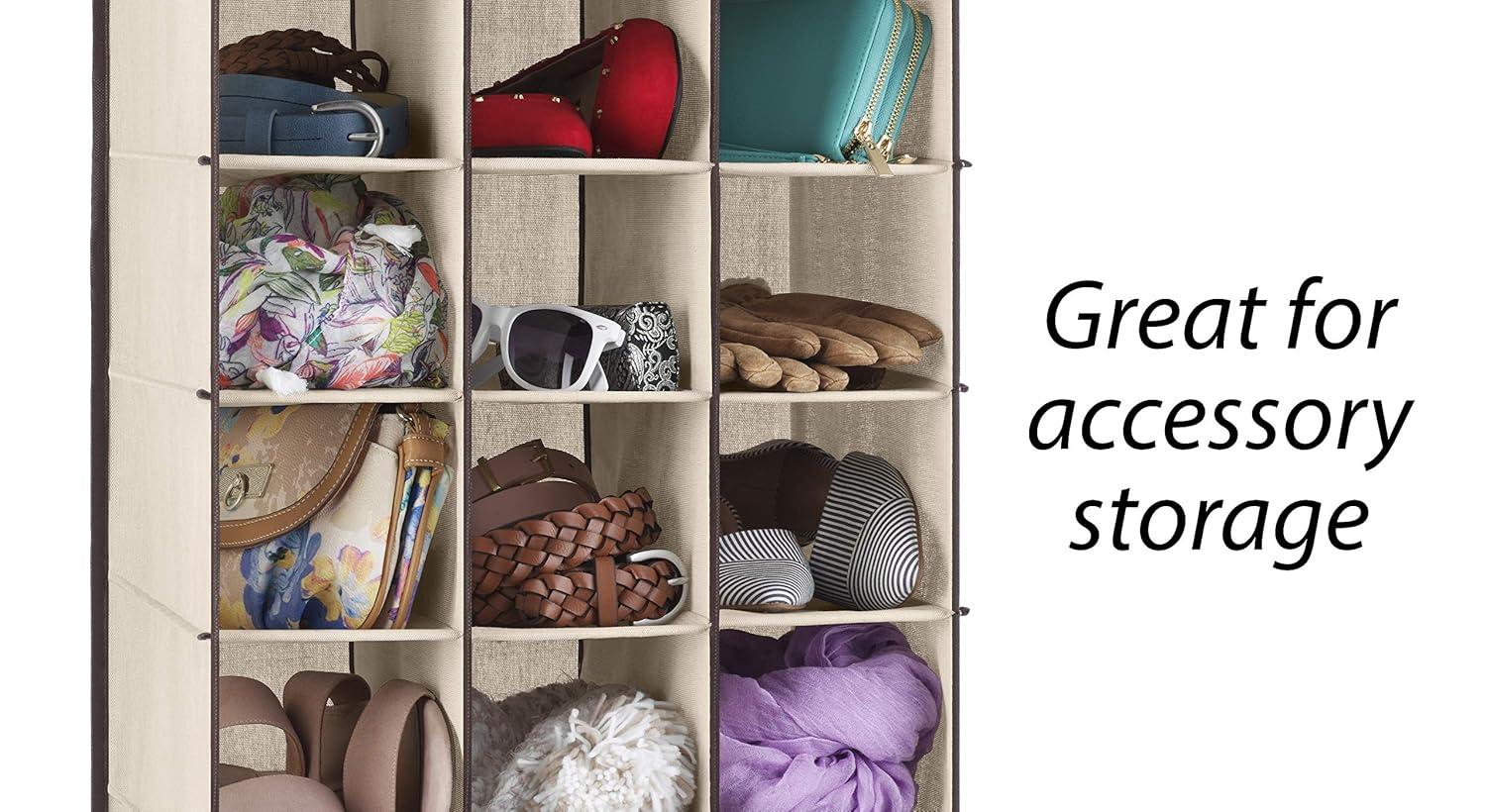 imageWhitmor 30 Section Hanging Shoe Shelves Tan30 Section