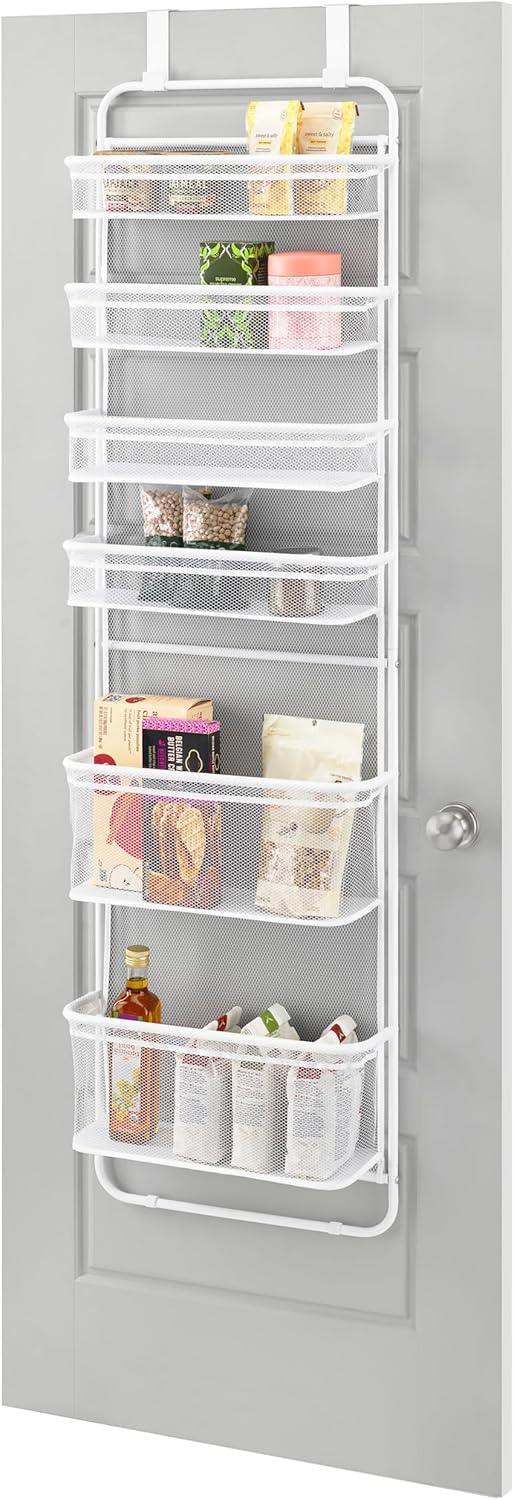 imageWhitmor 36 Pair OverTheDoor RackGunmetal Gray Shoe OrganizerWhite