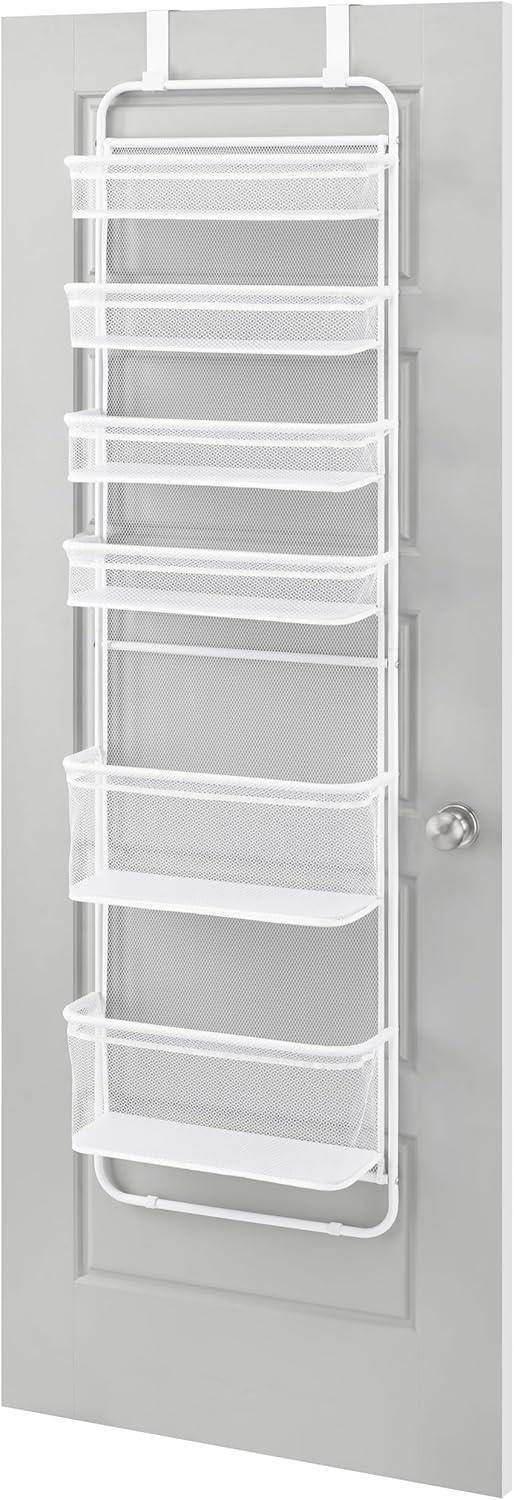 imageWhitmor 36 Pair OverTheDoor RackGunmetal Gray Shoe OrganizerWhite