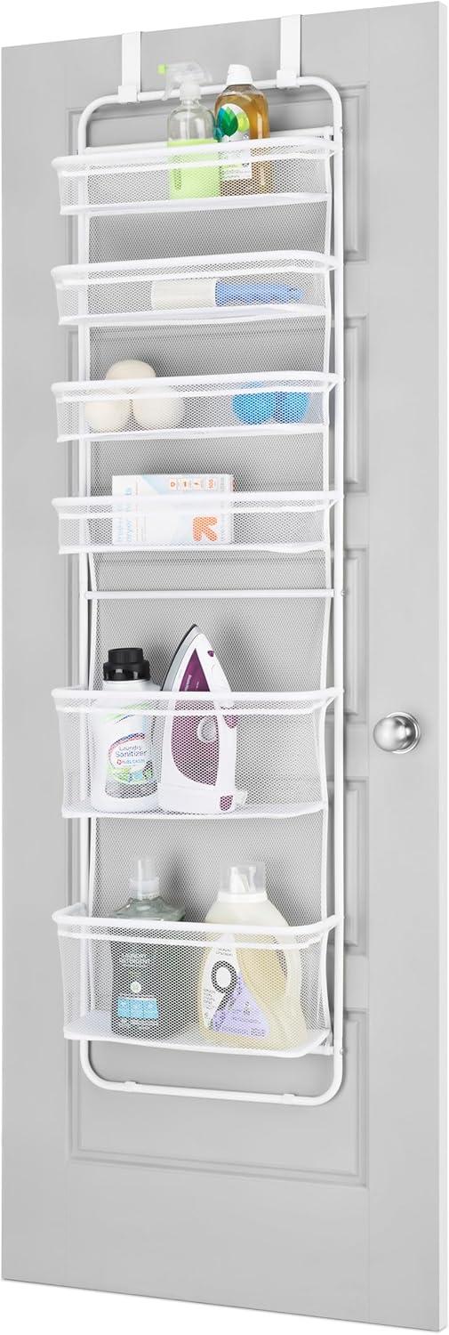 imageWhitmor 36 Pair OverTheDoor RackGunmetal Gray Shoe OrganizerWhite