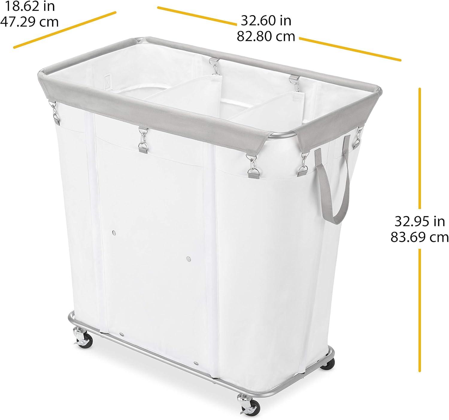 imageWhitmor 3Section Industrial Laundry Sorter White3 Section