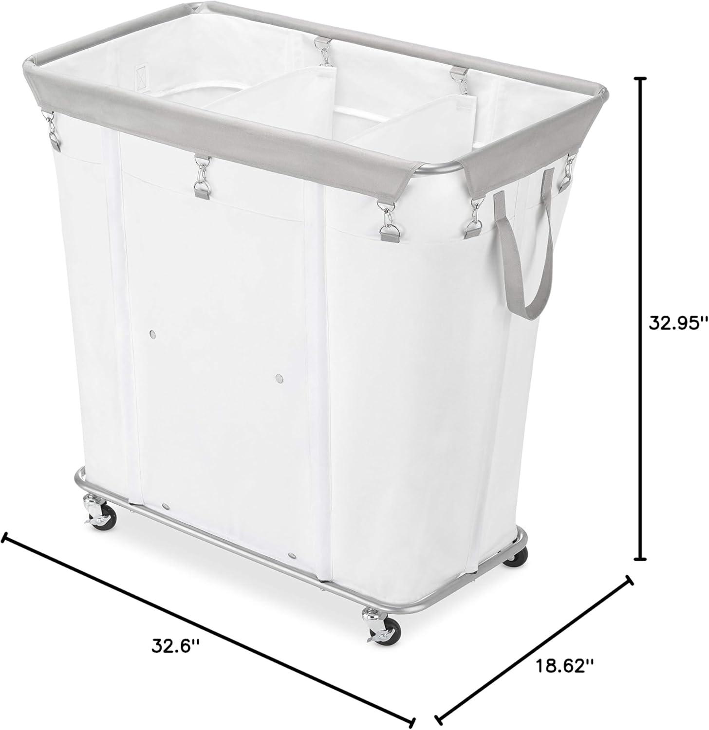 imageWhitmor 3Section Industrial Laundry Sorter White3 Section