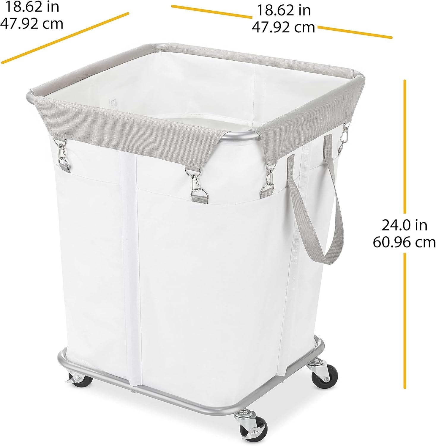 imageWhitmor 3Section Industrial Laundry Sorter WhiteLarge