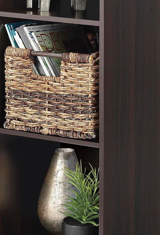 imageWhitmor 6 Cube Storage Organizer 3 Tier Stackable Mdf Wood Bookcase Open Storage Display Bookshelf Storage Cabinet for Living Room Bedroom Home Office 237quotL x 117quotW x 352quotH EspressoEspresso