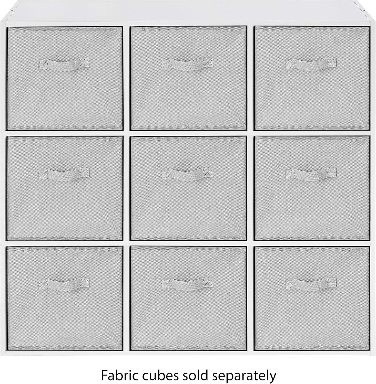 imageWhitmor 6 Cube Storage Organizer 3 Tier Stackable Mdf Wood Bookcase Open Storage Display Bookshelf Storage Cabinet for Living Room Bedroom Home Office 237quotL x 117quotW x 352quotH EspressoWhite