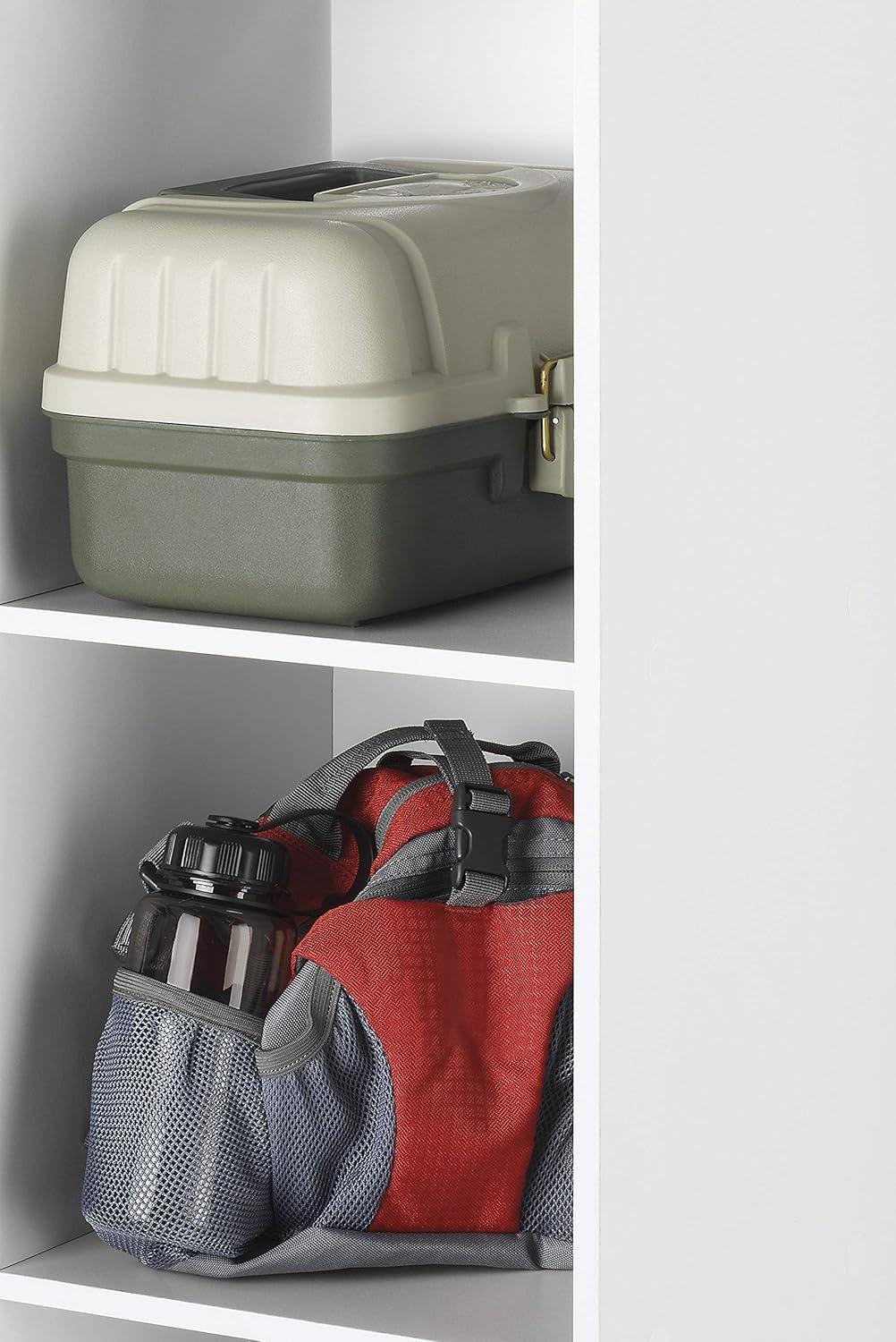 imageWhitmor 6 Cube Storage Organizer 3 Tier Stackable Mdf Wood Bookcase Open Storage Display Bookshelf Storage Cabinet for Living Room Bedroom Home Office 237quotL x 117quotW x 352quotH EspressoWhite