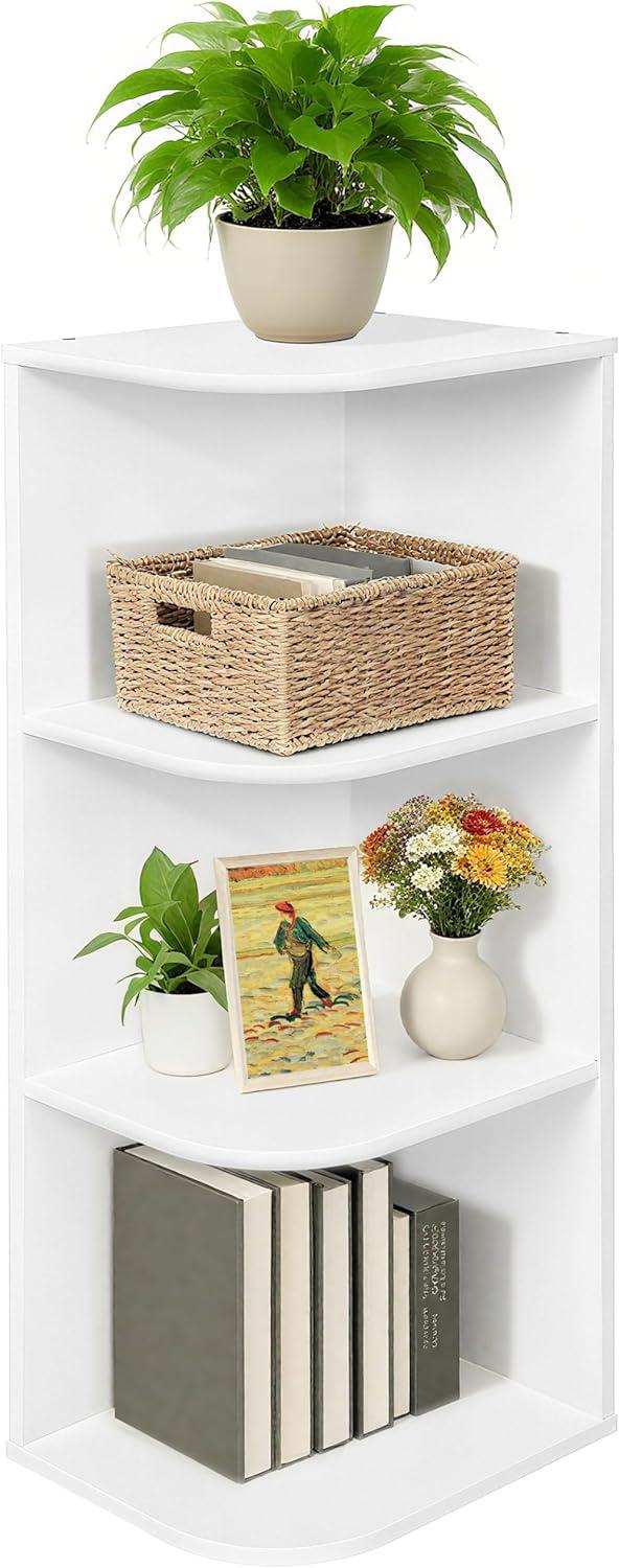 imageWhitmor 6 Cube Storage Organizer 3 Tier Stackable Mdf Wood Bookcase Open Storage Display Bookshelf Storage Cabinet for Living Room Bedroom Home Office 237quotL x 117quotW x 352quotH EspressoWhite