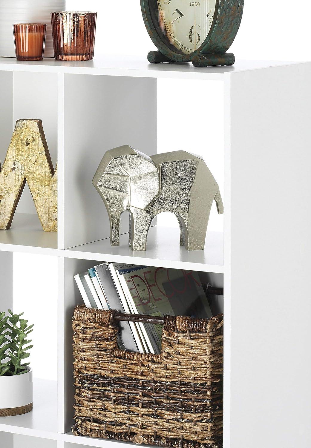 imageWhitmor 6 Cube Storage Organizer 3 Tier Stackable Mdf Wood Bookcase Open Storage Display Bookshelf Storage Cabinet for Living Room Bedroom Home Office 237quotL x 117quotW x 352quotH EspressoWhite