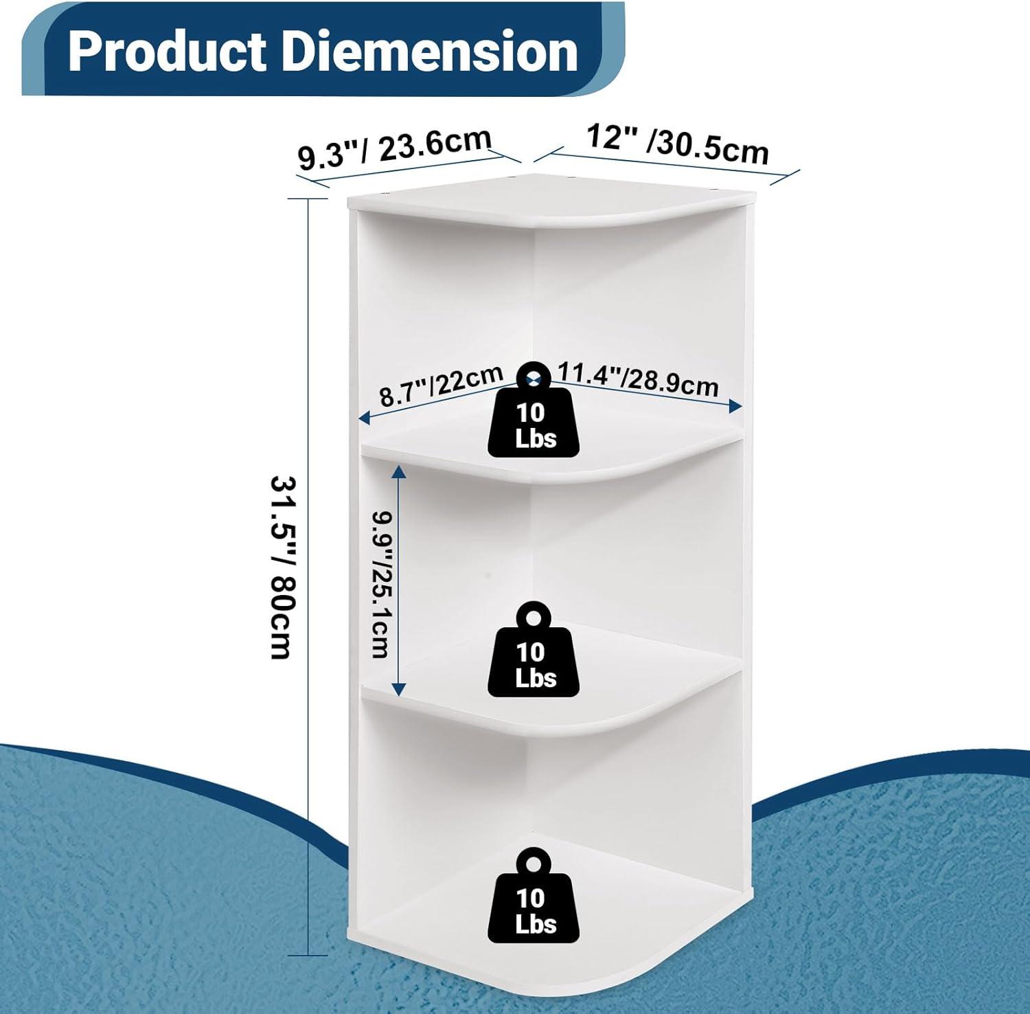 imageWhitmor 6 Cube Storage Organizer 3 Tier Stackable Mdf Wood Bookcase Open Storage Display Bookshelf Storage Cabinet for Living Room Bedroom Home Office 237quotL x 117quotW x 352quotH EspressoWhite