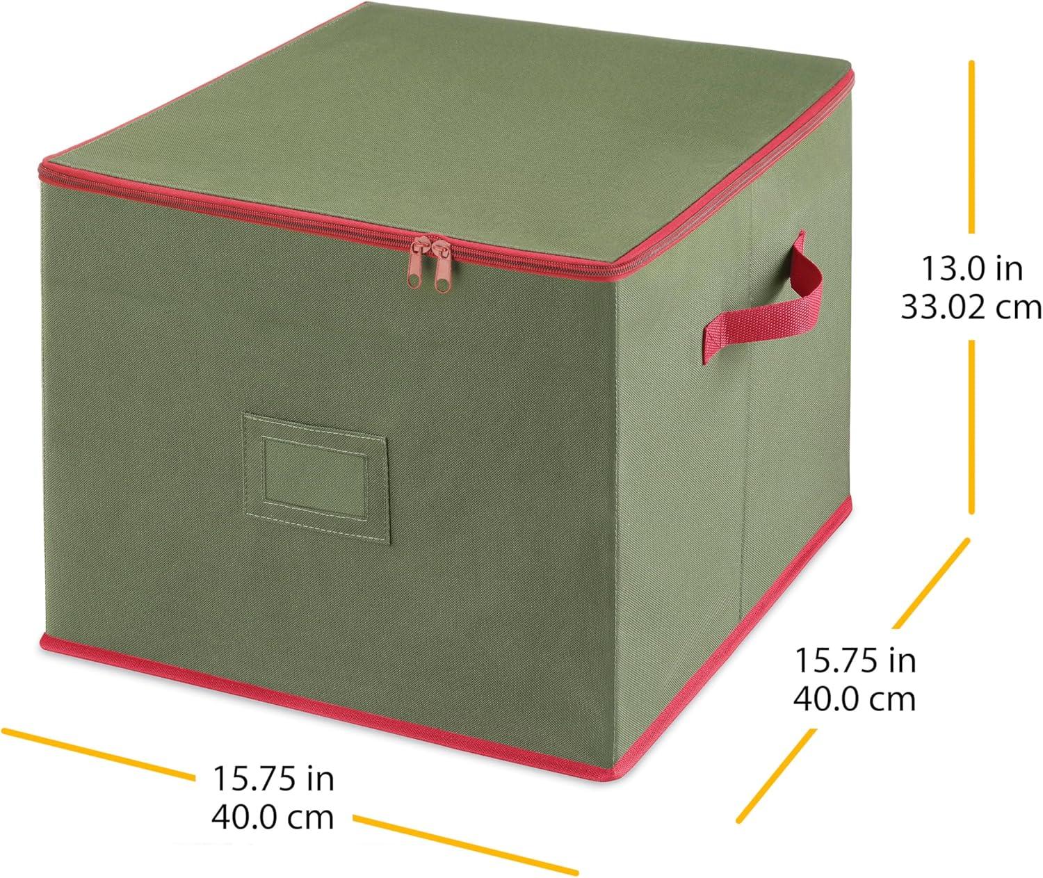 imageWhitmor 61295340 Ornament Storage 64 compartments RedGreen