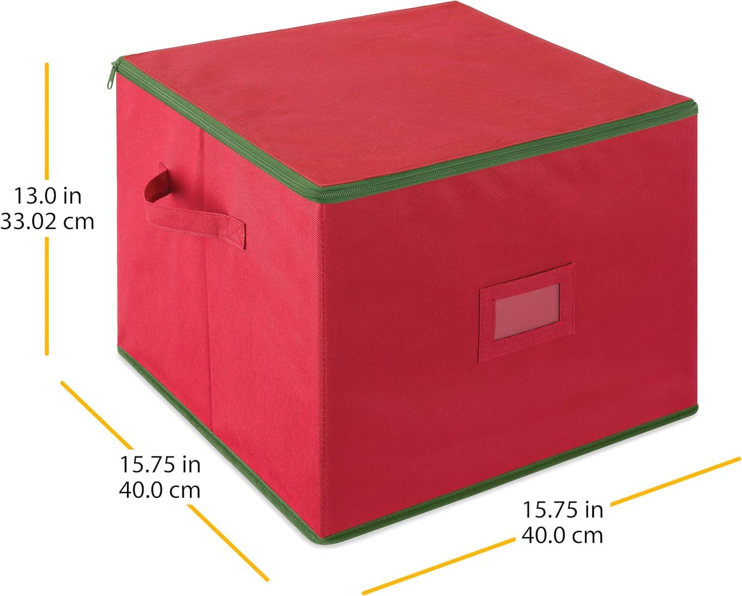 imageWhitmor 61295340 Ornament Storage 64 compartments RedRed