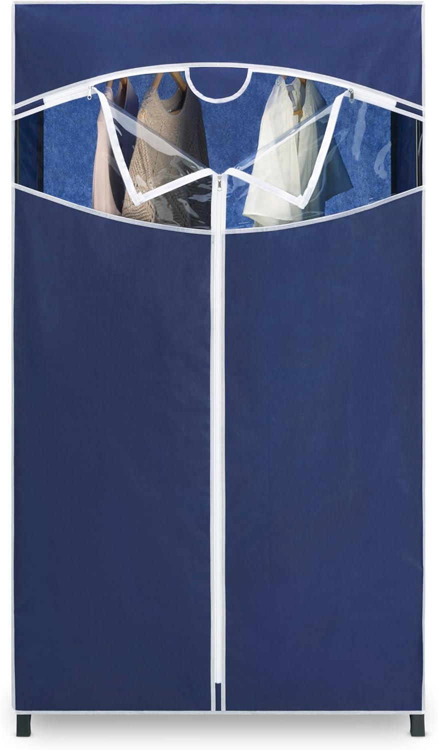 imageWhitmor ExtraWide Clothes Closet 60 with White CoverClear Blue