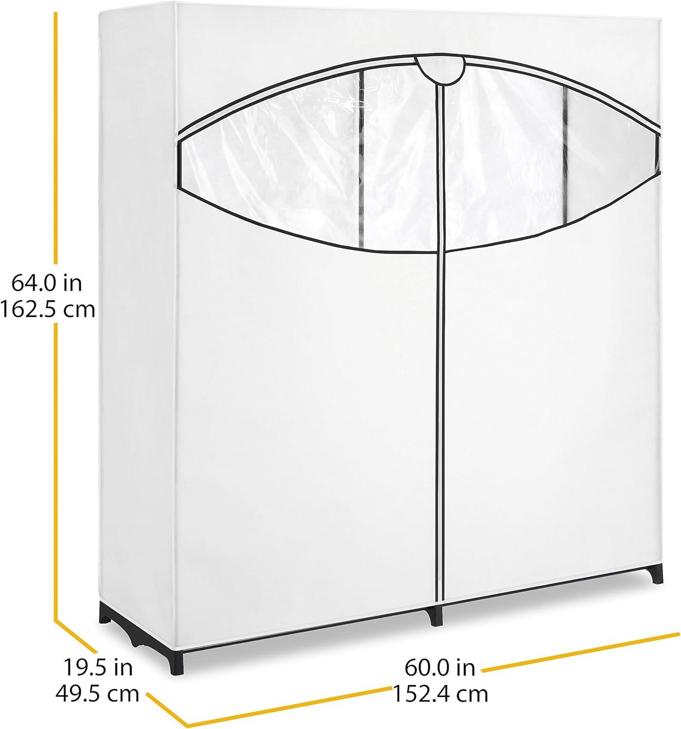 imageWhitmor ExtraWide Clothes Closet 60 with White CoverWhite