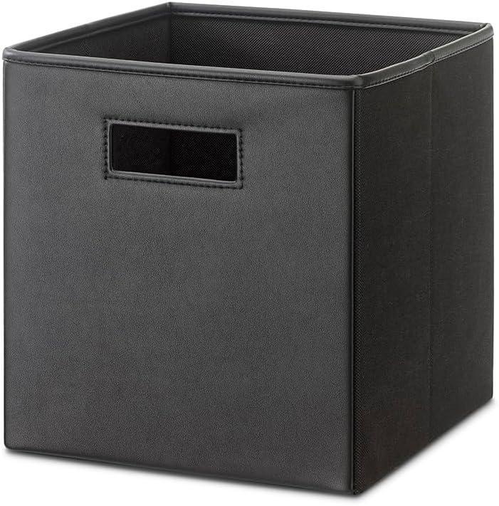 imageWhitmor Gray Collapsible Cubes 10quot L x 10quot W x 10quot H Set of 2Black