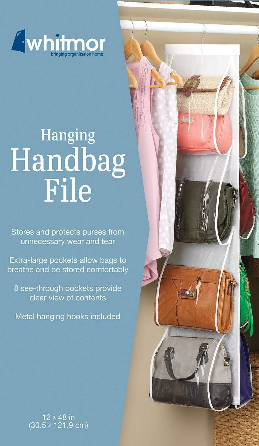 imageWhitmor Hanging Boot File Hanging Storage for Mens and Womans Boots 3 Pair8 Pockets