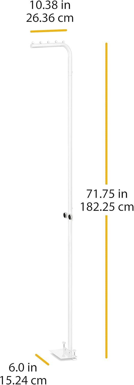 imageWhitmor Magnetic Laundry Valet Hanging Rod White