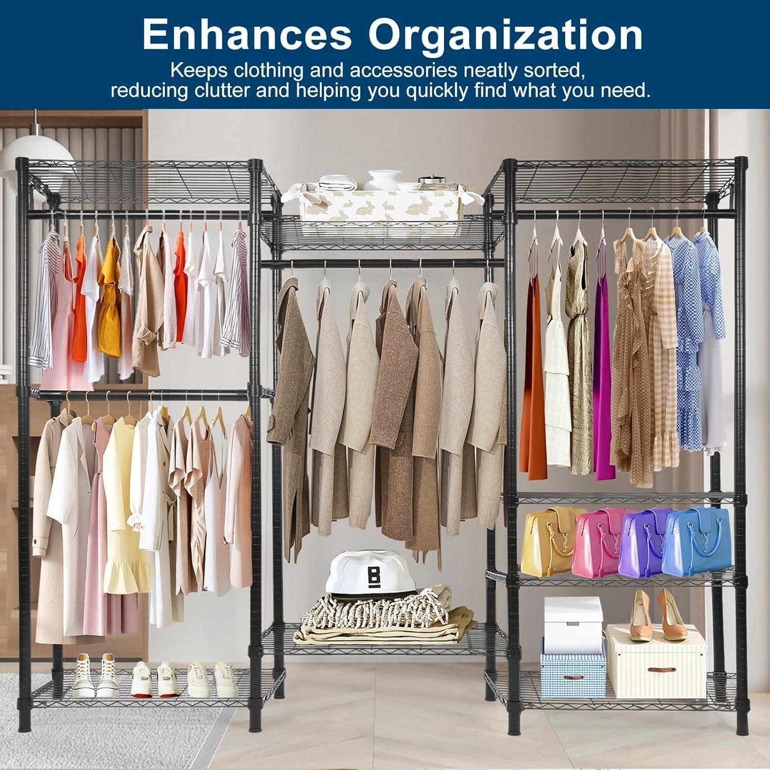 imageWhitmor Modern Industrial Wardrobe77 x 16 x 86 inch