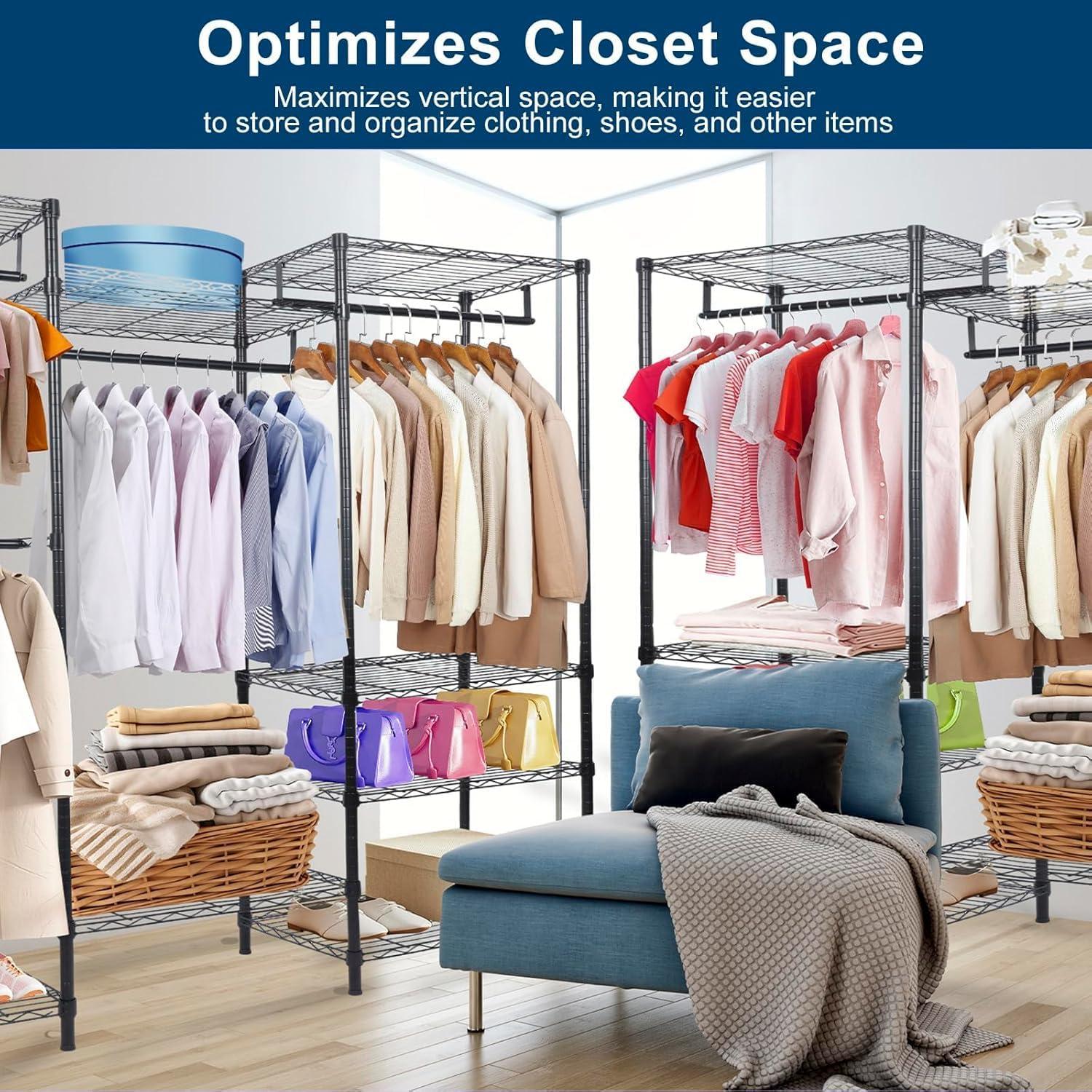 imageWhitmor Modern Industrial Wardrobe77 x 16 x 86 inch