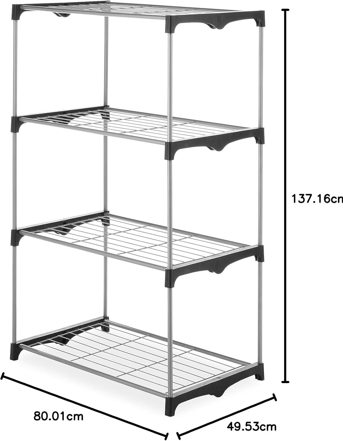 imageWhitmor Modern Industrial WardrobeSilverBlack