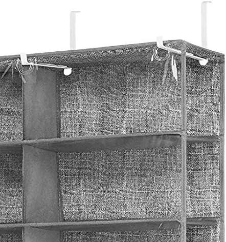imageWhitmor Over The Door Shoe Shelves 26 Sections Crosshatch Gray26 Pair