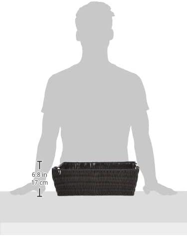 imageWhitmor Rattique Small Shelf Tote GreyEspresso