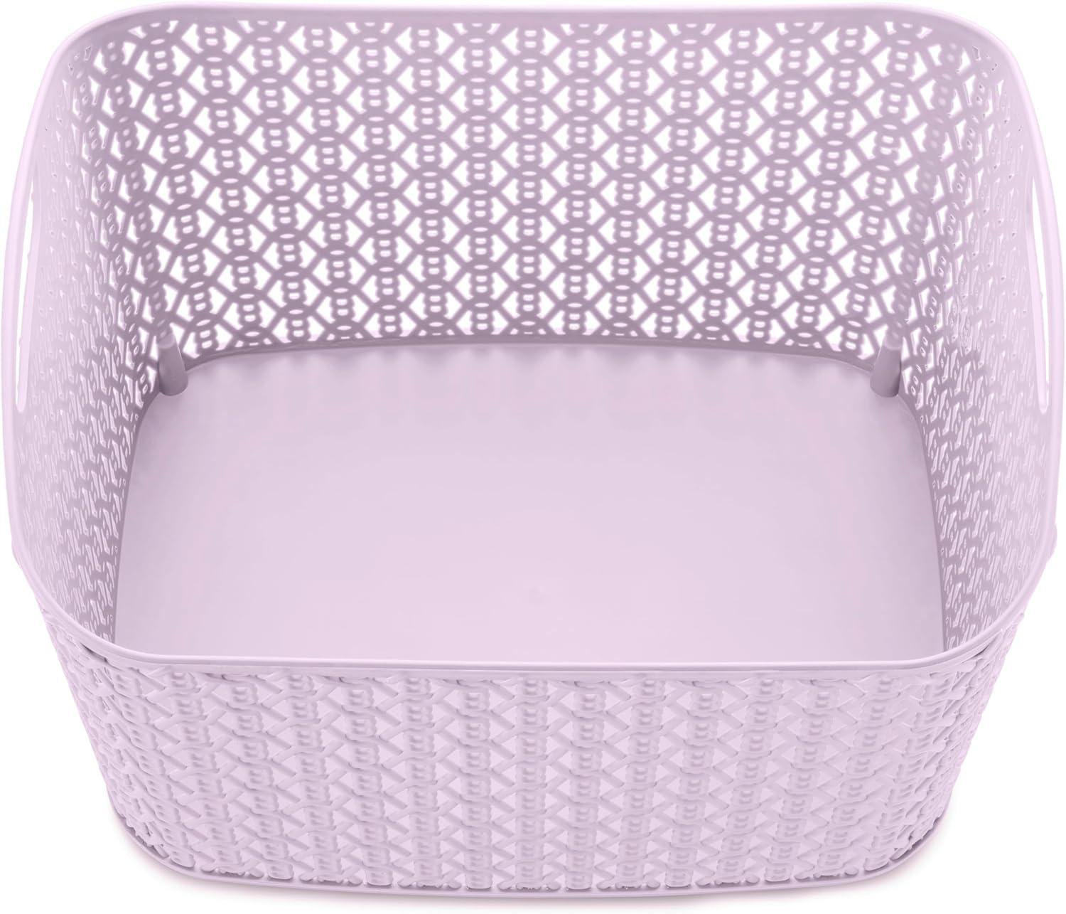 imageWhitmor Resin Form Tote Medium SilverLavender