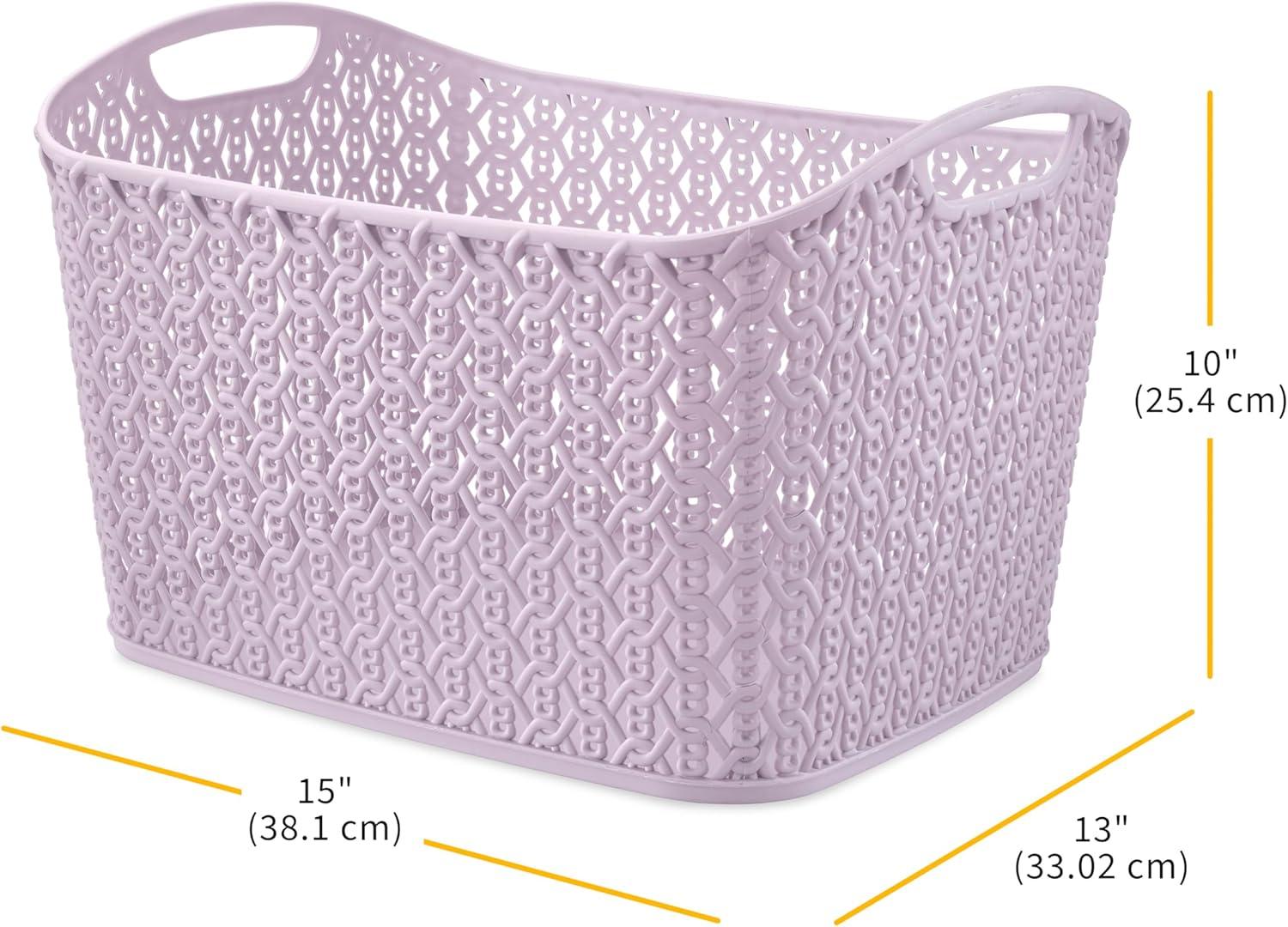 imageWhitmor Resin Form Tote Medium SilverLavender