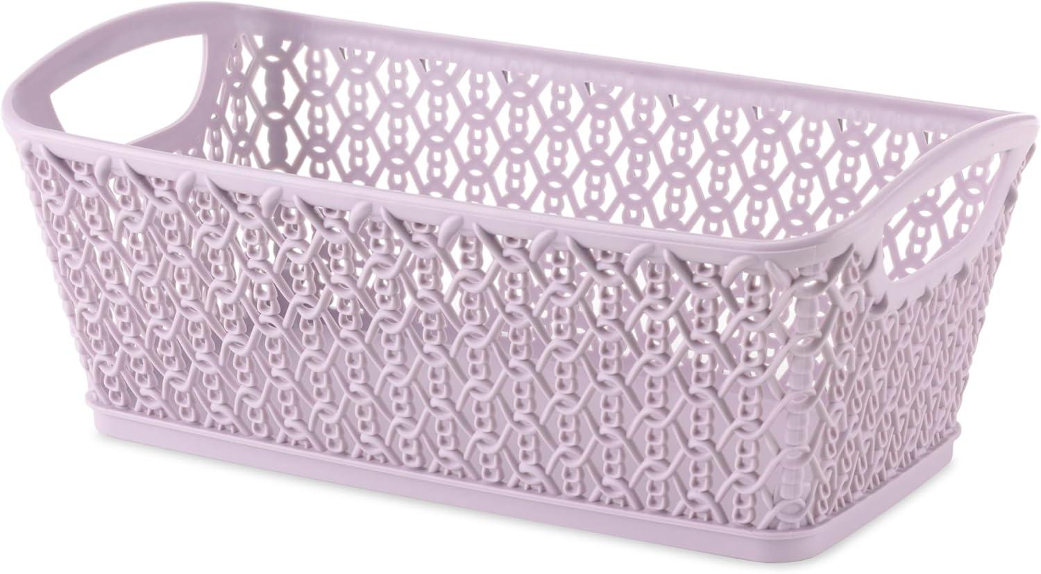 imageWhitmor Resin Form Tote Medium SilverLavender