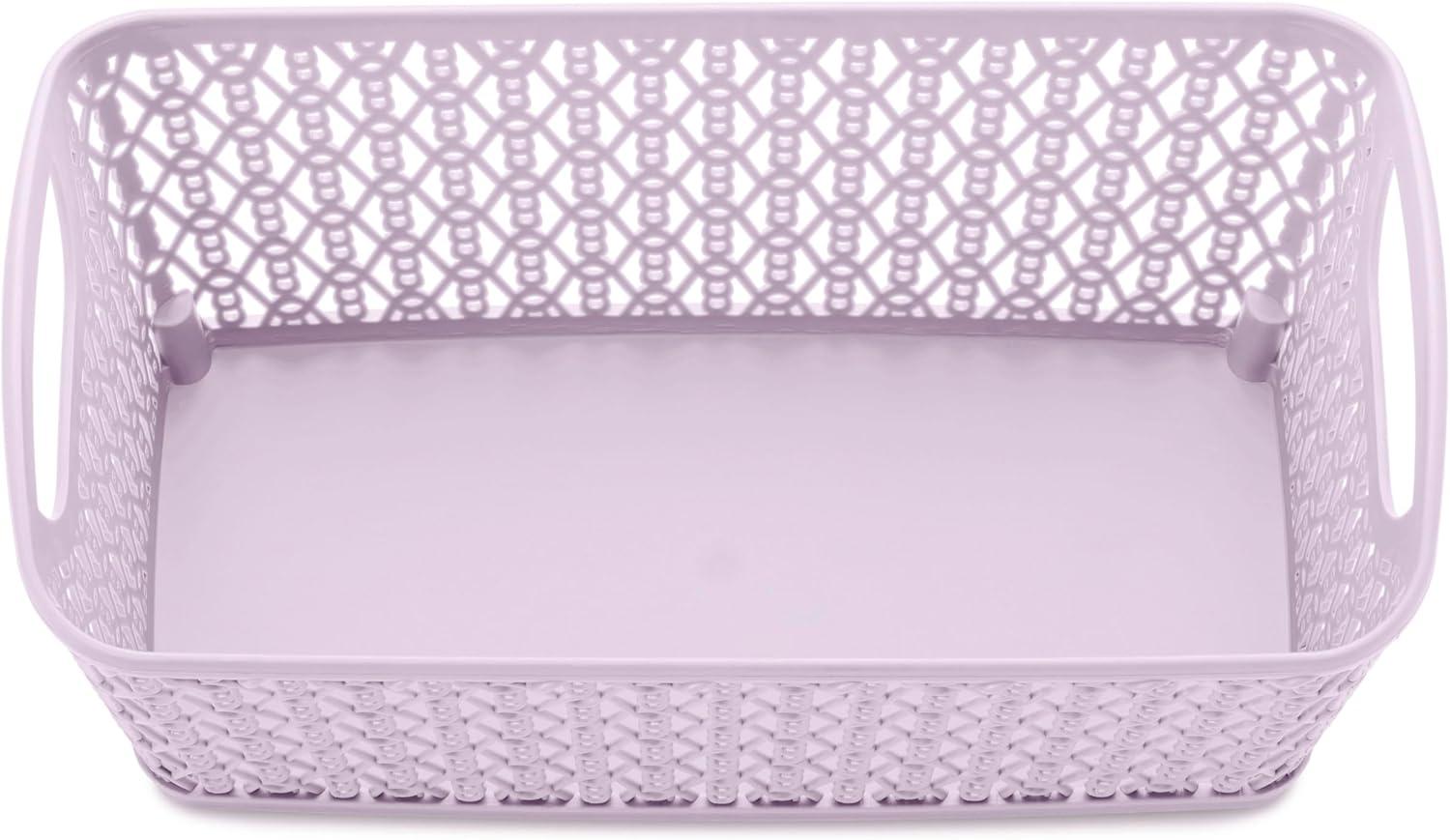 imageWhitmor Resin Form Tote Medium SilverLavender