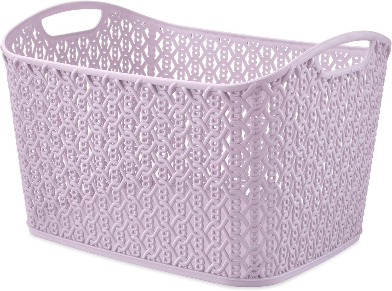 imageWhitmor Resin Form Tote Medium SilverLavender