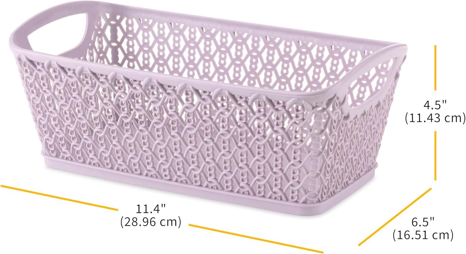 imageWhitmor Resin Form Tote Medium SilverLavender