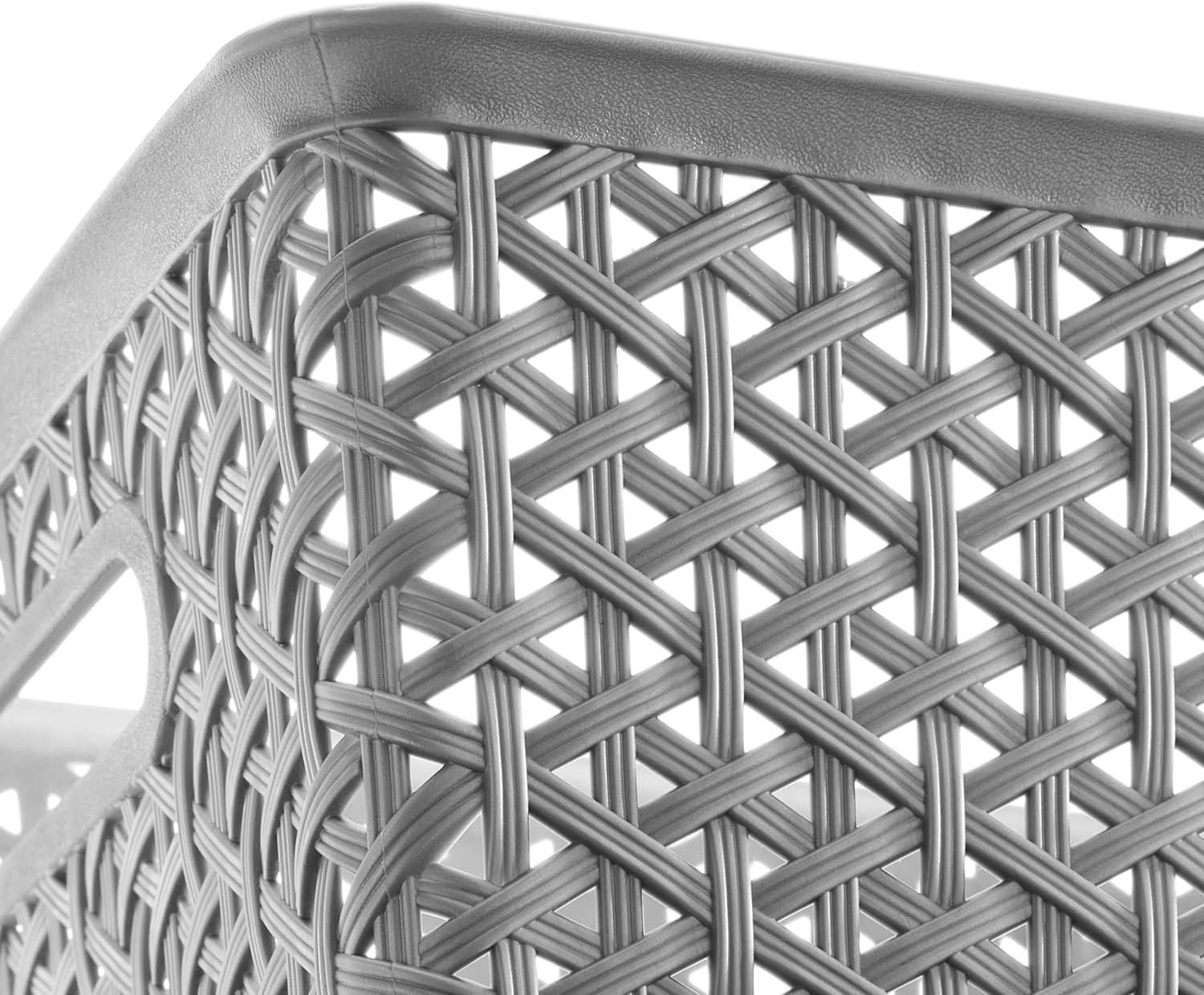 imageWhitmor Resin Form Tote Medium SilverSilver