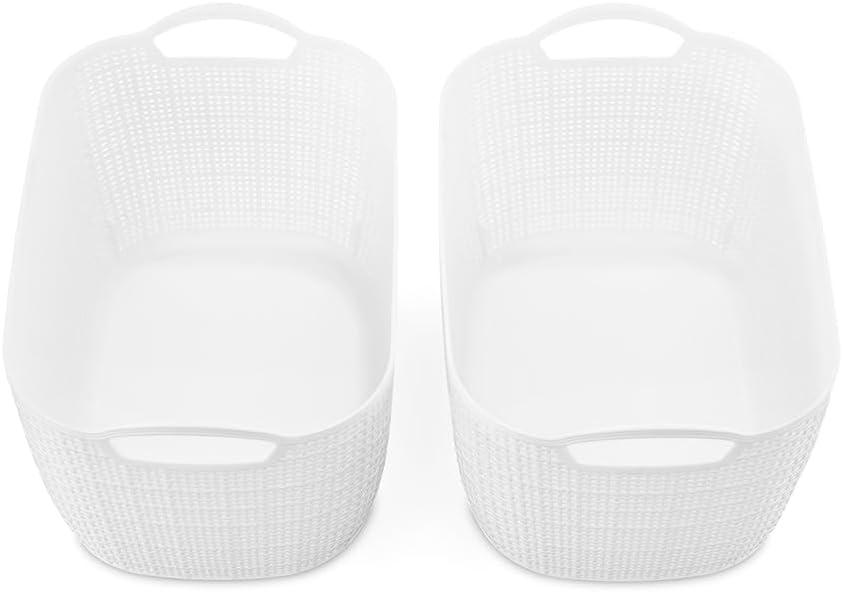 imageWhitmor Resin Form Tote Medium SilverWhite