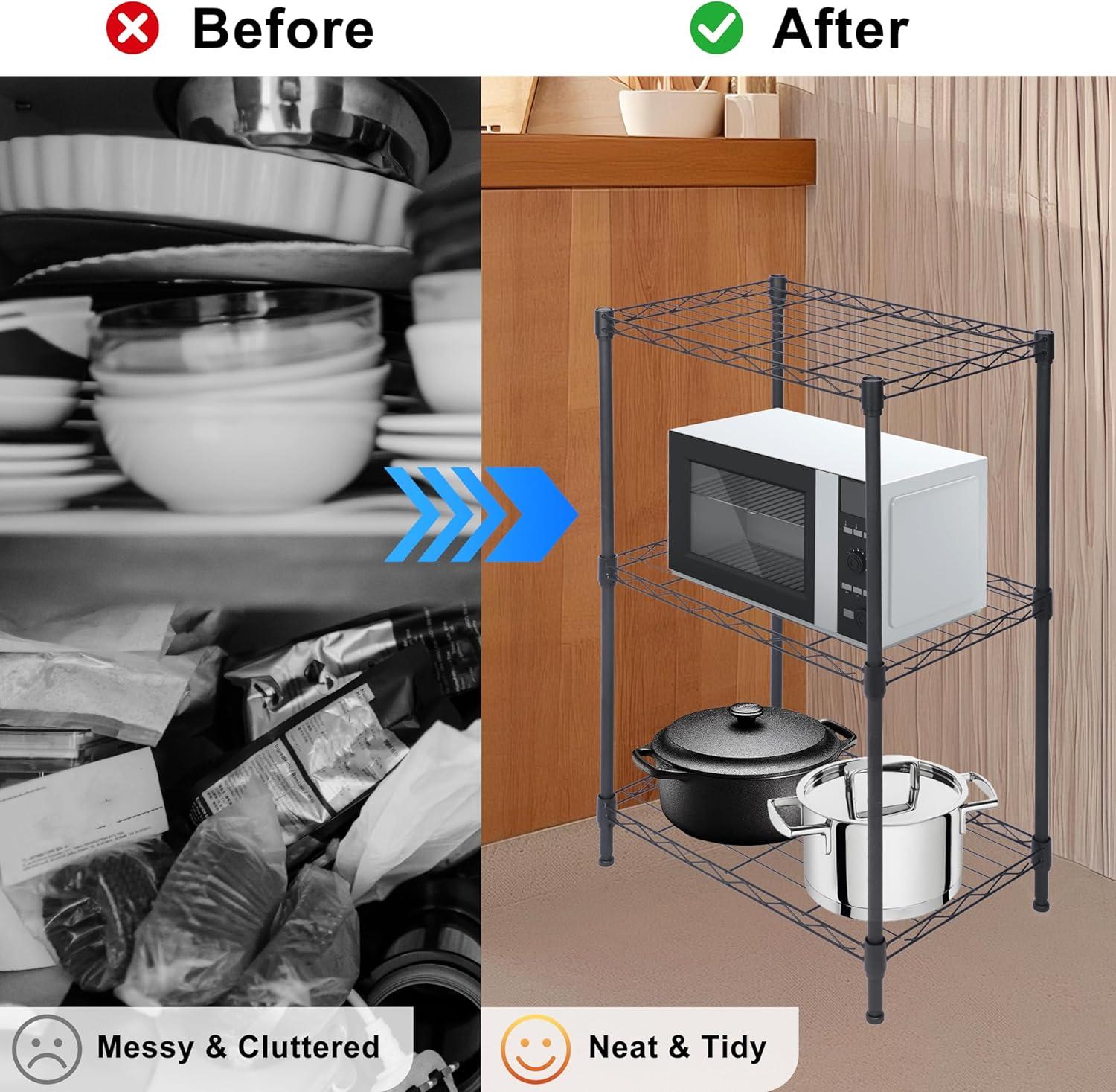 imageWhitmor Supreme 5 Tier Adjustable Shelving 500 Pound Weight Capacity Per Shelf Leveling Feet3tier 18l X 12w X 26h