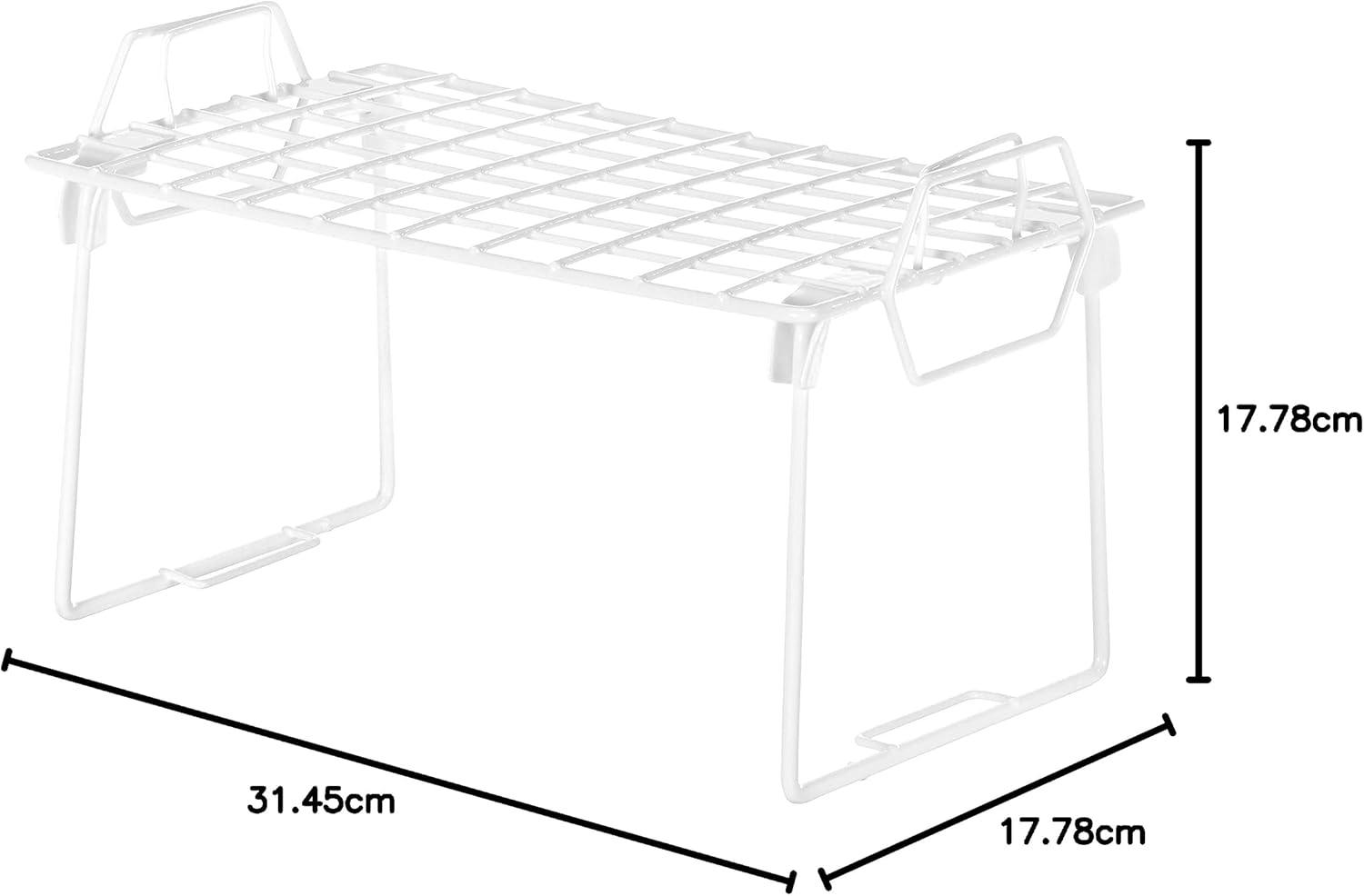 imageWhitmor Wire Grid Stacking Shelf Small White1TIER 7L x 12W x 7H