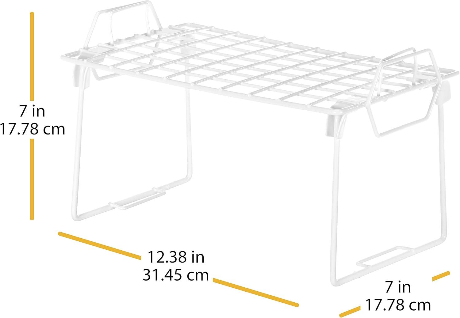 imageWhitmor Wire Grid Stacking Shelf Small White1TIER 7L x 12W x 7H
