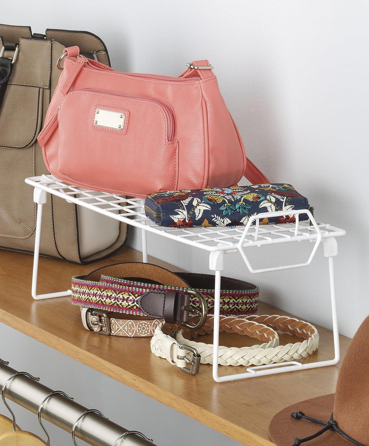 imageWhitmor Wire Grid Stacking Shelf Small White1TIER 7L x 18W x 7H