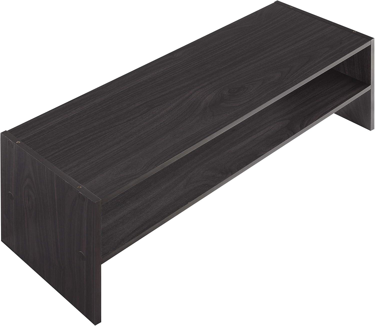 imageWhitmor Wood Stackable 2Shelf Shoe Rack 24 INCH EspressoEspresso