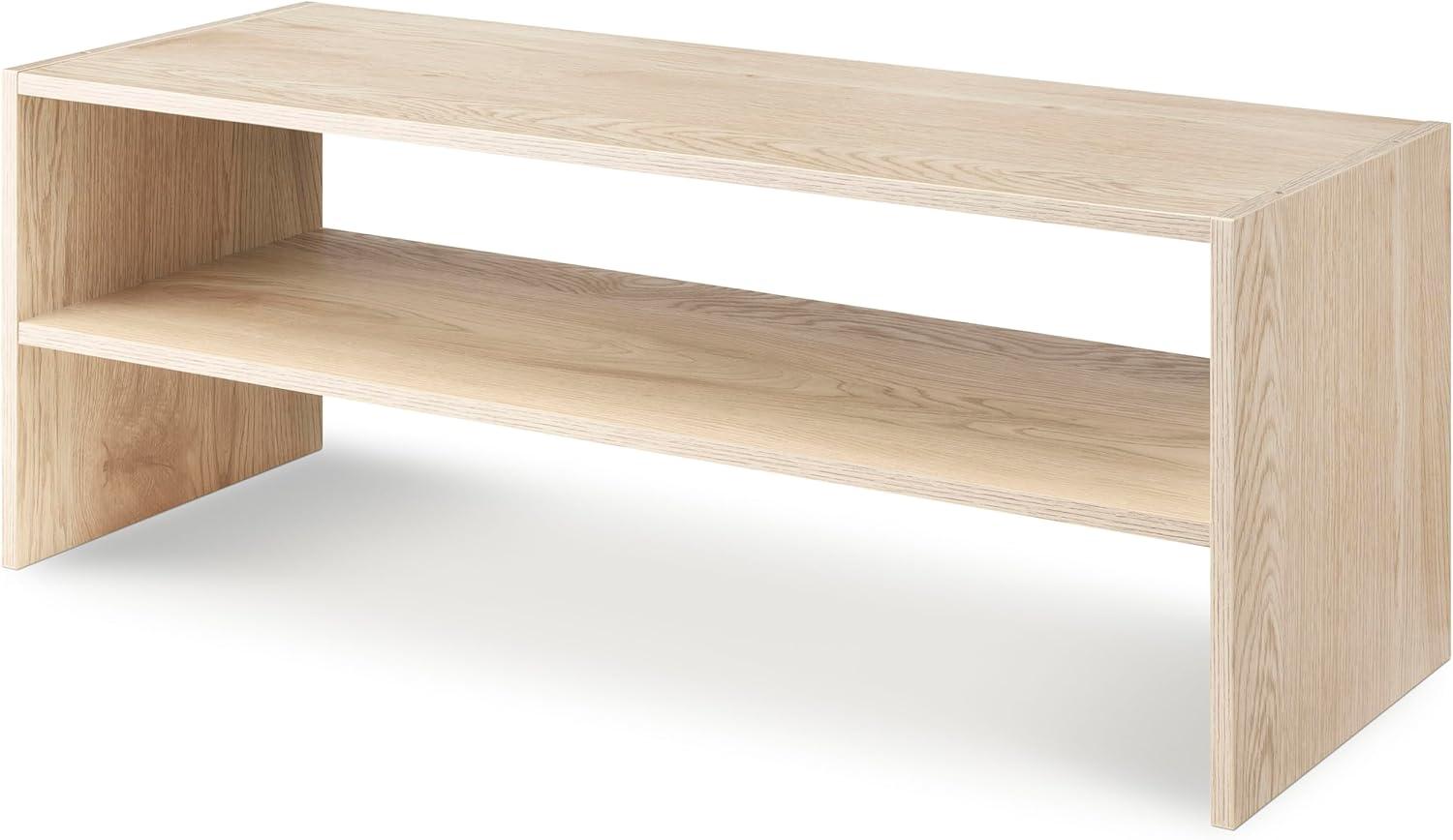 imageWhitmor Wood Stackable 2Shelf Shoe Rack 24 INCH EspressoLight Brown