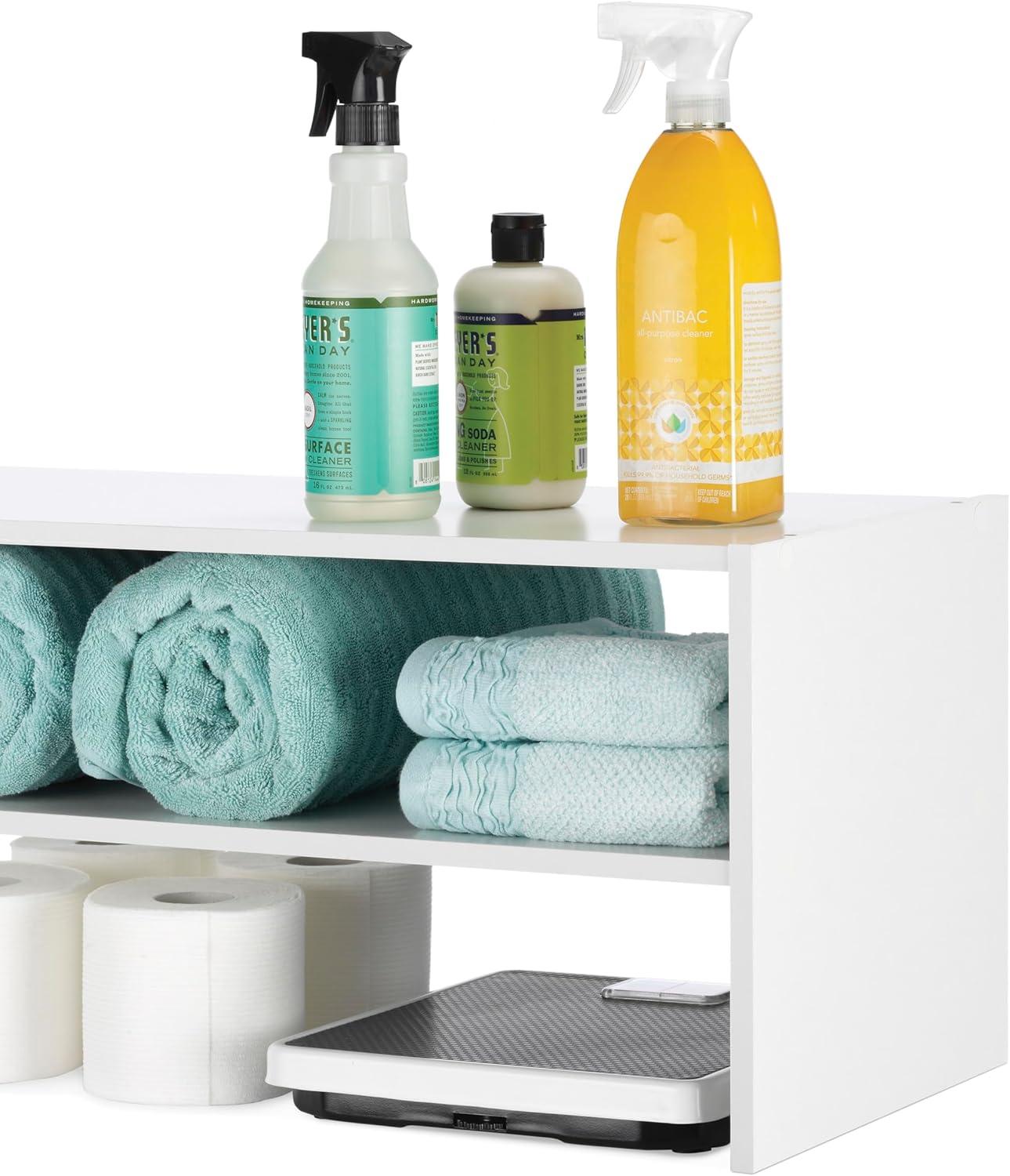 imageWhitmor Wood Stackable 2Shelf Shoe Rack 24 INCH EspressoWhite