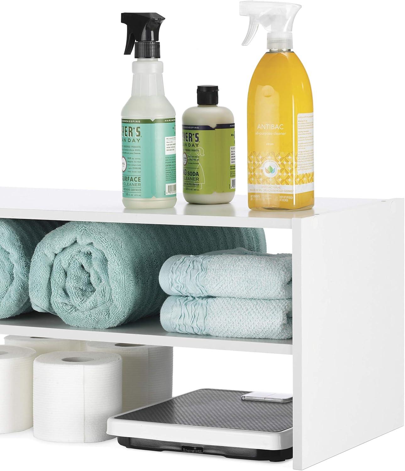 imageWhitmor Wood Stackable 2Shelf Shoe Rack 24 INCH EspressoWhite