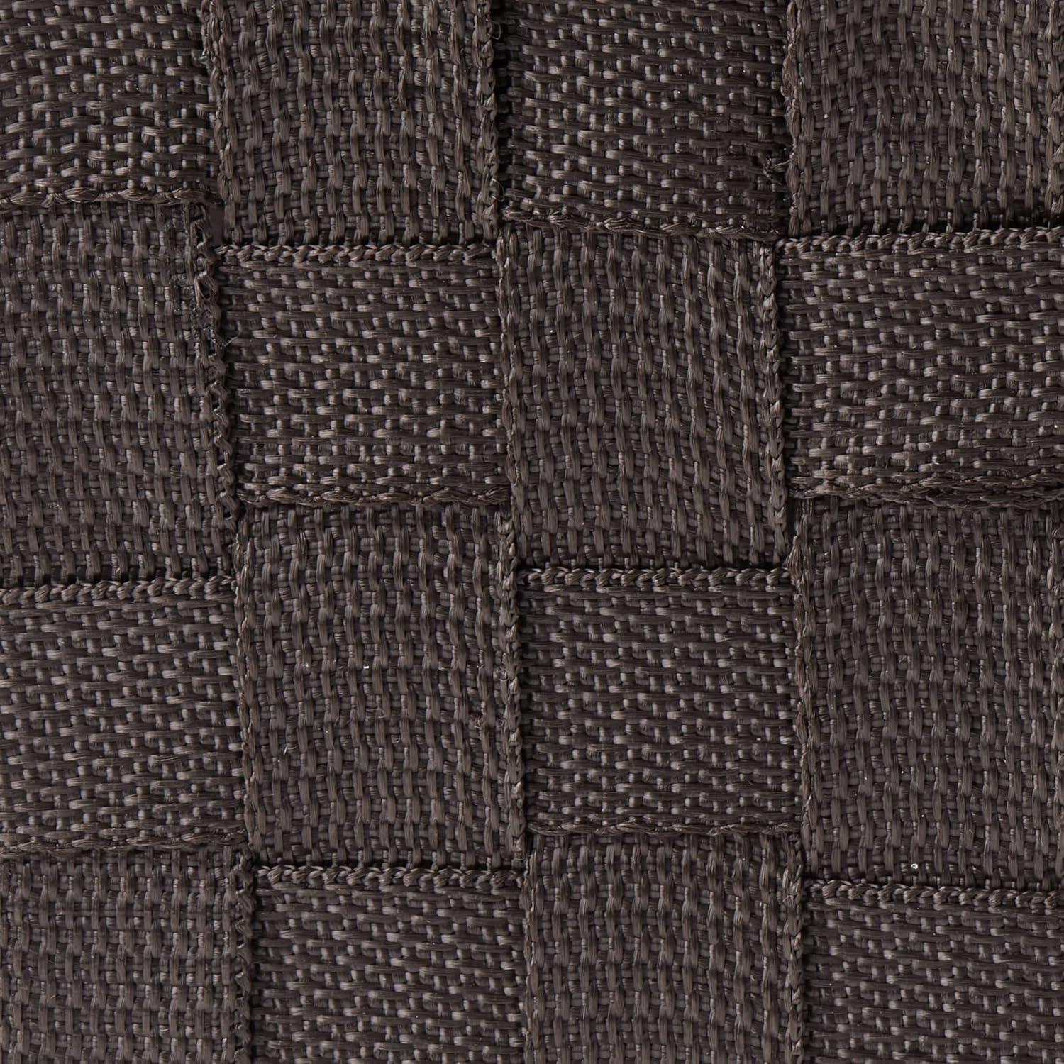 imageWhitmor Woven Strap Shelf Storage Tote Basket Java 13 by 15 by 5quotEspresso