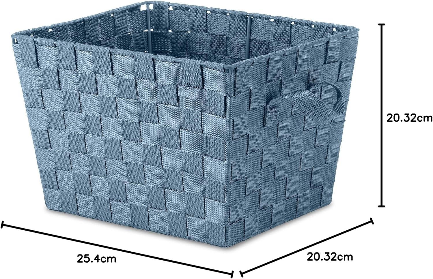 imageWhitmor Woven Strap Small ToteBerry Blue