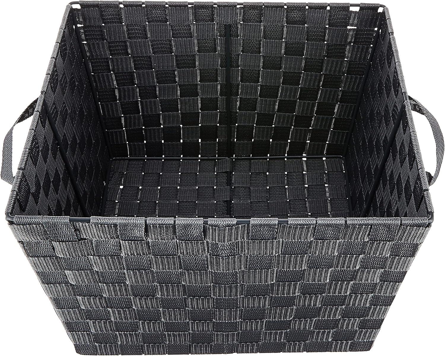 imageWhitmor Woven Strap Tote Savvy Gray Medium