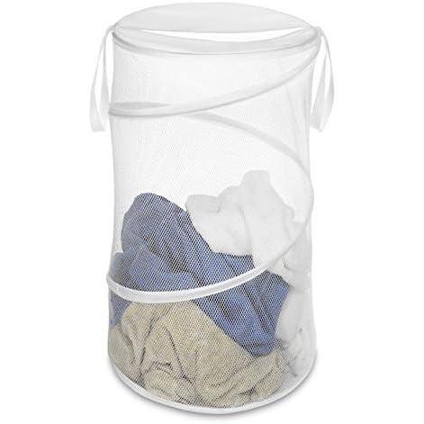 imageWhitmor 18quot Collapsible Laundry Hamper White15L x 15W x 17H