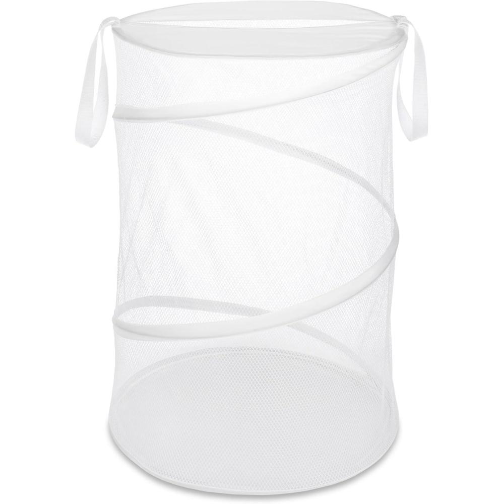 imageWhitmor 18quot Collapsible Laundry Hamper White22L x 14W x 1H