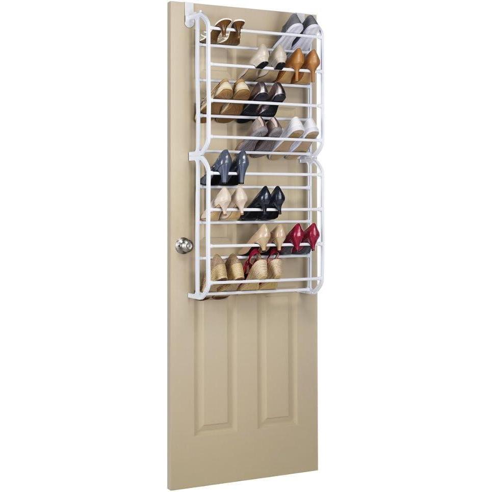 imageWhitmor 24 Pair Over The Door Shoe RackWhite24 Pair White